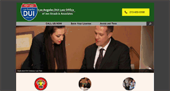 Desktop Screenshot of losangelesduilawyernow.com