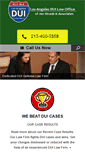Mobile Screenshot of losangelesduilawyernow.com