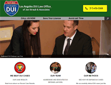 Tablet Screenshot of losangelesduilawyernow.com